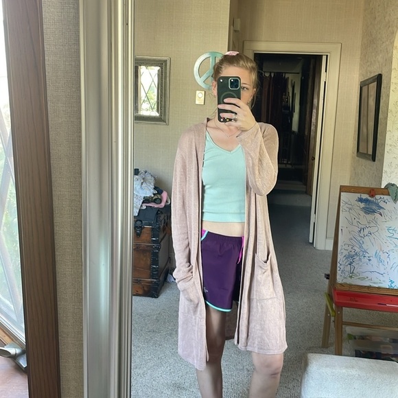 J Jill Women's Linen Long Line Midi Cardigan Sweater - Picture 15 of 15